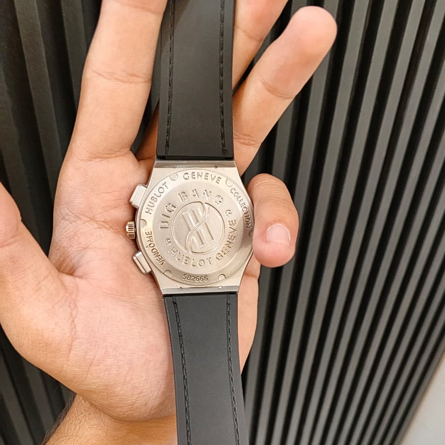 Hublot Classic Fusion Skeleton Watch – Green Leather Strap