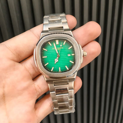 Patek Philippe Nautilus Stainless Steel Watch – Olive Green Dial