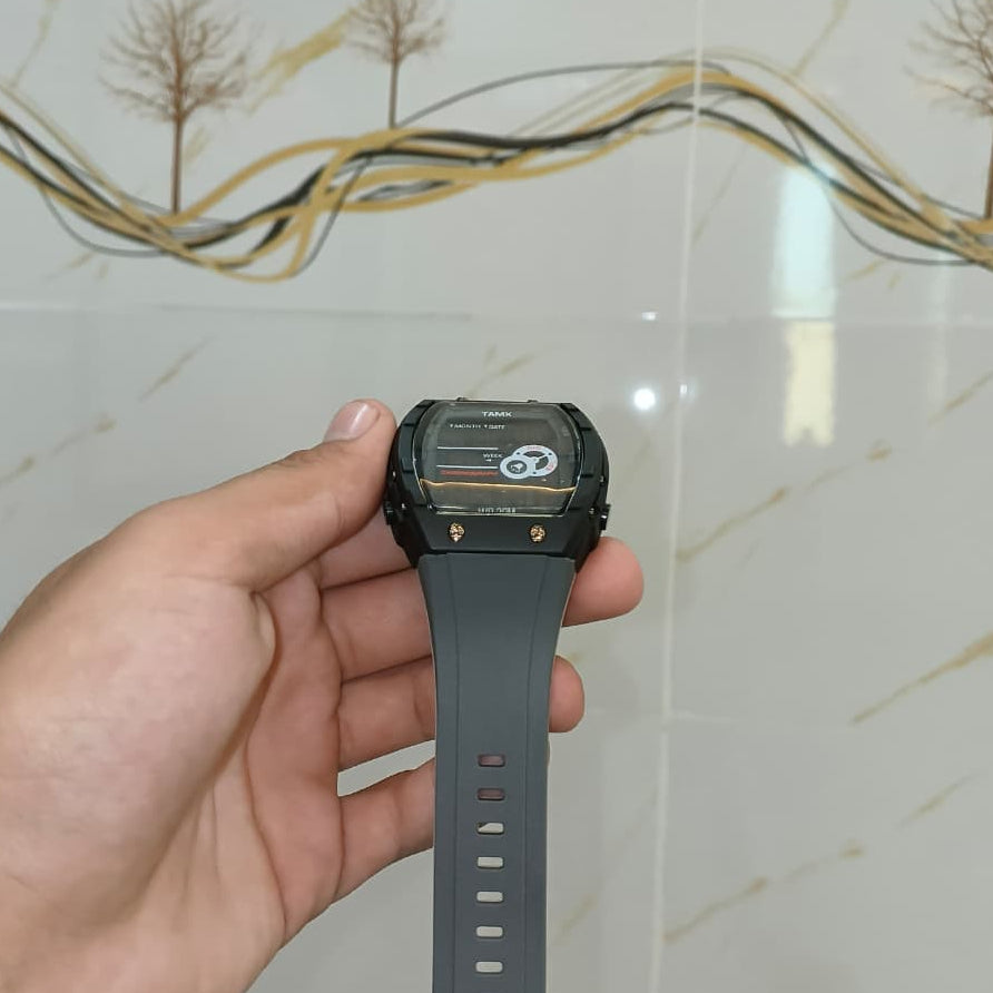 TAMX A1 Military Digital Sports Watch – Dark Grey Silicone Strap