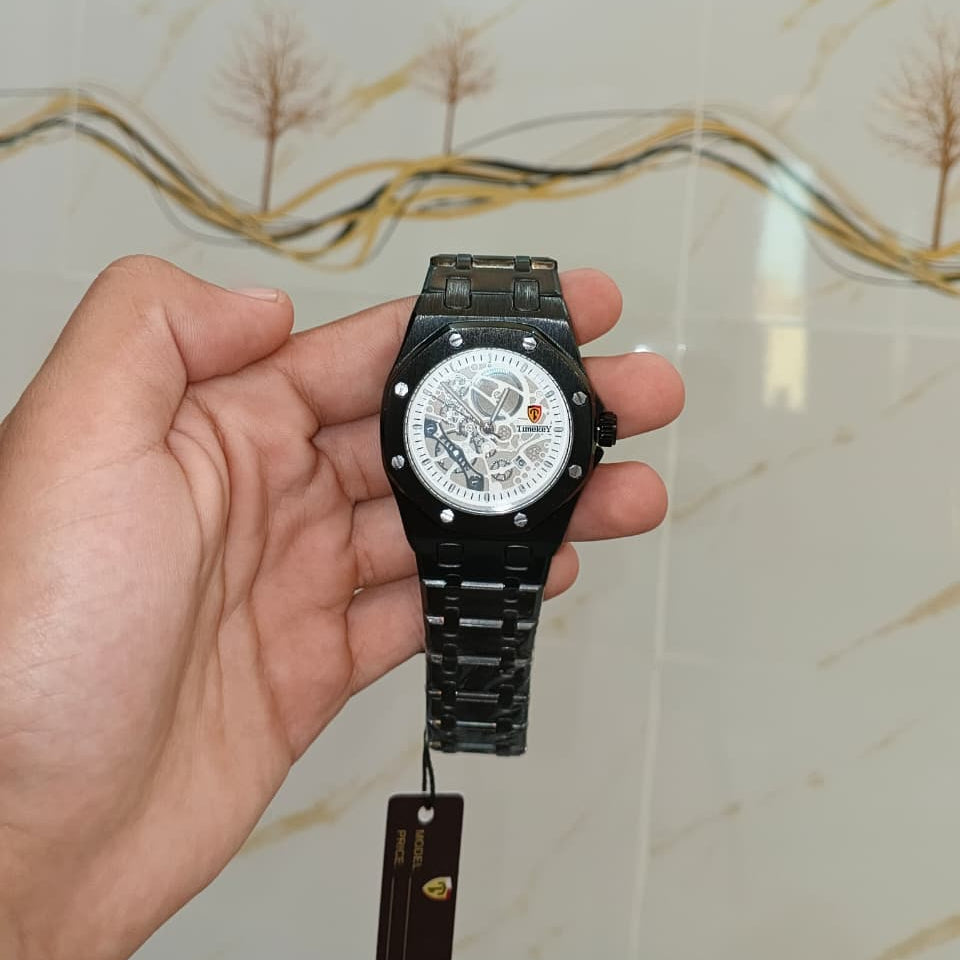 Timekey Luxury Royal Oak Inspired Skeleton Watch