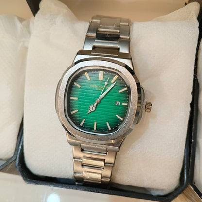 Patek Philippe Nautilus Stainless Steel Watch – Olive Green Dial
