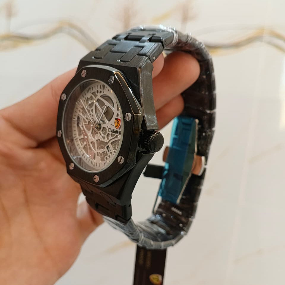 Timekey Luxury Royal Oak Inspired Skeleton Watch